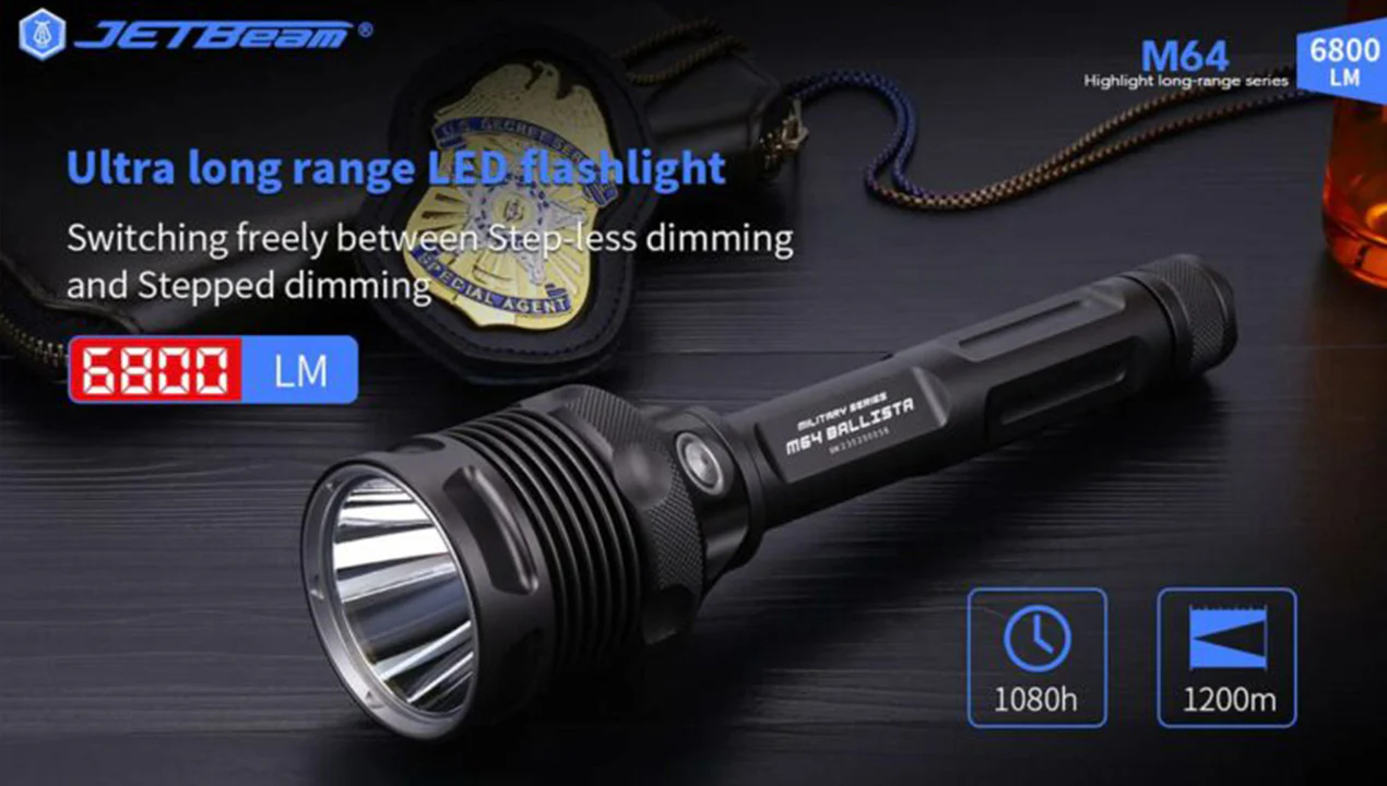 Jetbeam 6800 Lumen Search Light- M64 - Image 3