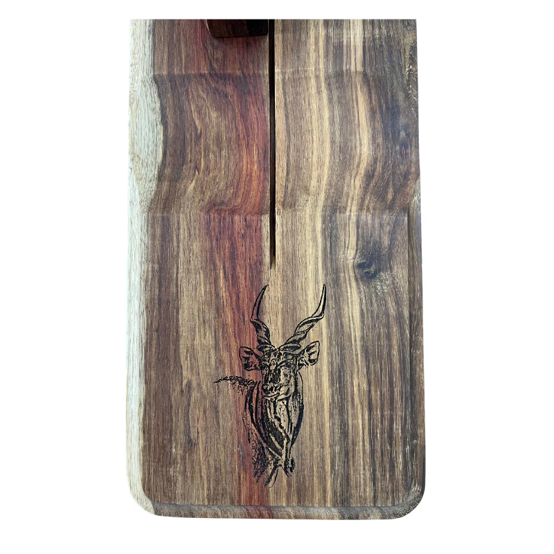 SafariSA Stainless-Steel Biltong Cutter with Wooden Block - Image 11